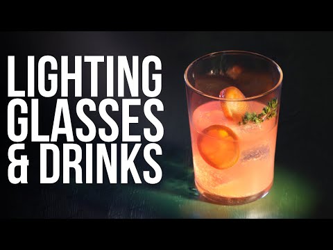 Видео: Как поджечь бокалы и коктейли | Профессиональное фотоосвещение