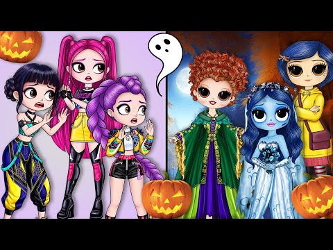 Видео: Охотники на демонов в стиле K-Pop смотрят лучшие моменты Хэллоуина: Труп невесты, Коралина в Стра...