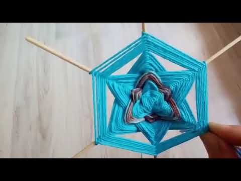 Видео: Как сплести мандалу на 6 лучей