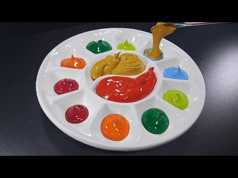 Видео: 10 Особых Цветов, Созданных из Красного и Золотого | Удовлетворительное Смешивание Красок