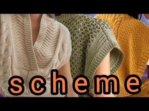 Видео: 🔍12🔎Схемы вязания: жилеты,безрукавки для женщин. Knitting patterns: vests,sleeveless vests for women