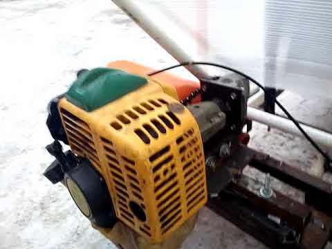 Видео: Самодельная детская машина с мотором от триммера