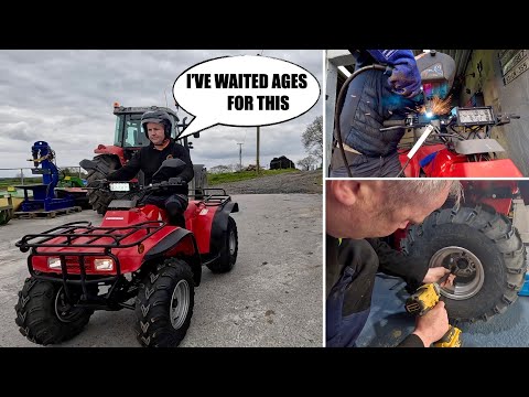 Видео: Спасён со свалки || Восстановленный квадроцикл Honda BIG RED снова в строю