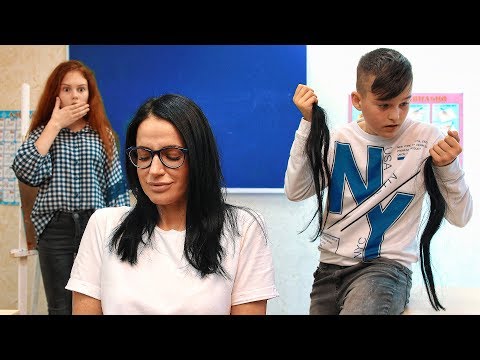 Видео: НОВАЯ УЧИЛКА осталась без ВОЛОС!!!