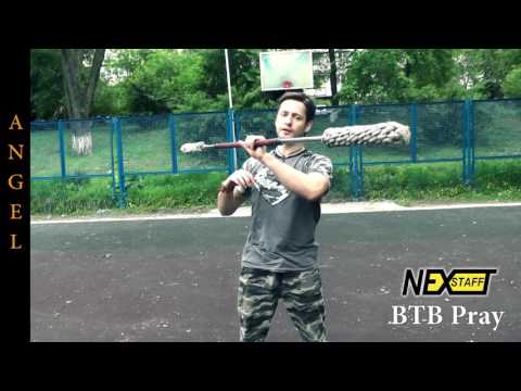 Видео: Фаер-шоу. Уроки Шест #68 (Contact Staff) стиль ANGEL - BTB Pray