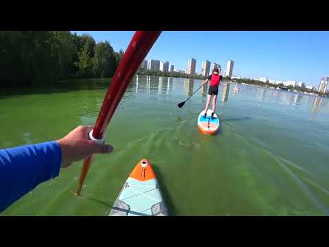 Видео: Покатались на SUP в последний день лета.