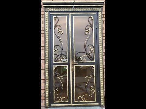 Видео: Очень красивая железная дверь остекленная. Как сделать самому.