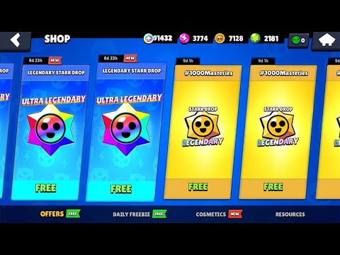 Видео: БЕСПЛАТНЫЙ НОВЫЙ ЛЕГЕНДАРНЫЙ ДРОП STARR🔥🌟 НОВОЕ ОБНОВЛЕНИЕ BRAWL STARS😱