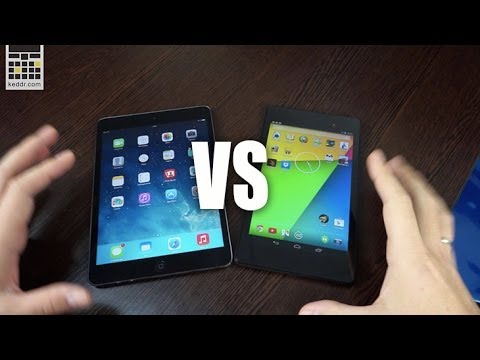 Видео: Apple iPad mini Retina vs ASUS Nexus 7 (2013) - производительность и дисплеи - Keddr.com