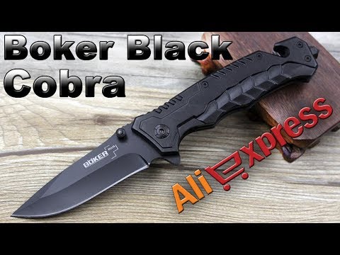 Видео: Обзор Нож Boker Black Cobra из Китая с AliExpress