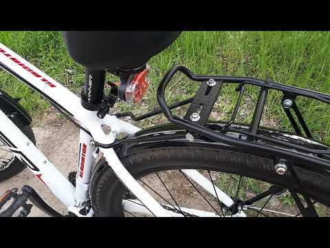 Видео: Установка крыльев(Author AXP-60) и багажника (KW-667-01) на велосипед (GLADIATOR 18", колёса 29")