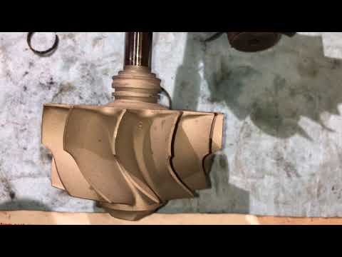 Видео: Неисправные уплотнения турбины, как это выглядит?