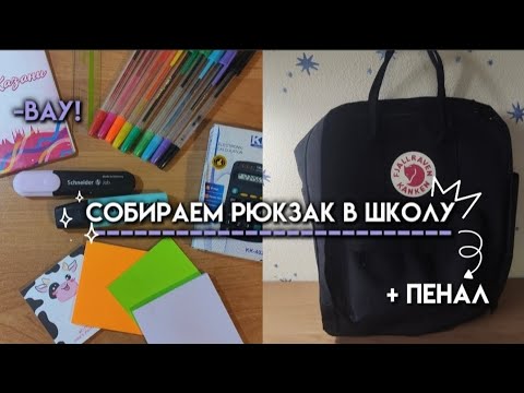 Видео: Собираю рюкзак в школу/Что в моём рюкзаке?/Back to school 2023🎒/иду в 9 класс