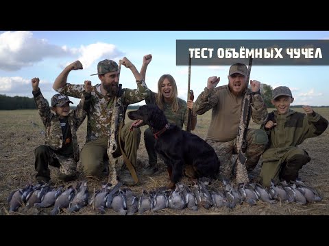 Видео: Охота на вяхиря/Готовим салат из вяхиря/Тест новых обьемных чучел