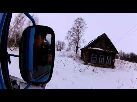 Видео: Расчистка дорог от снега на Т-150 в Кировскои обл, Советском р