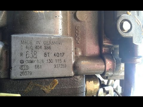 Видео: Замена прокладки на ТНВД (Топливный насос высокого давления) Passat 1,9TDI 90 и 100 Л/С