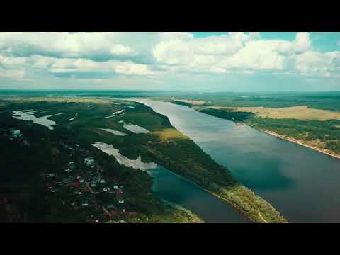 Видео: Горбатов р. Ока с высоты птичьего полёта /4K Video/