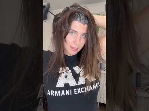 Видео: Практика. Урок по седине .Окрашивание корней 20 гр красителя. Рецепт тонирования длины микстоном