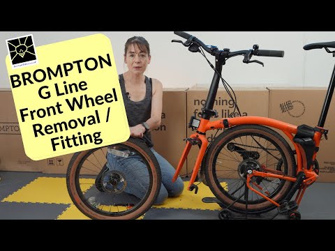 Видео: Снятие и установка переднего колеса Brompton G Line