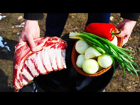 Видео: БАРАНЬИ РЕБРА В КАЗАНЕ. КАК БЫСТРО ПРИГОТОВИТЬ ВКУСНЫЙ ОБЕД.