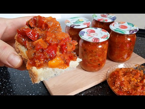 Видео: КОГДА НЕТ БАКЛАЖАНОВ ИКРУ ГОТОВЛЮ ТАК! ОВОЩНАЯ ИКРА или «МАНДЖА» НА ЗИМУ!