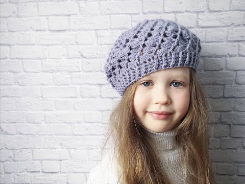 Видео: Берет крючком на Весна - Осень по спирали//Crochet beret for Spring - Autumn in a spiral