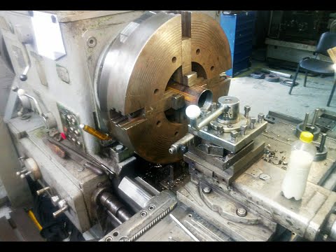 Видео: Трубонарезной станок/труба колонковая. pipe-threading machine.