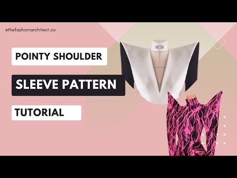 Видео: Как построить выкройку рукава с заостренным плечом | ПРОСТОЕ РУКОВОДСТВО ПО ВЫКРОЙКЕ #sleevedesigns