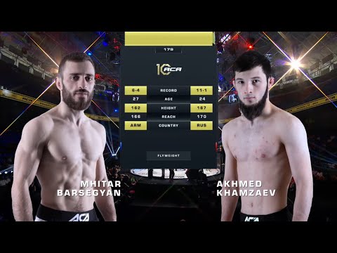 Видео: Мхитар Барсегян vs. Ахмед Хамзаев | Mhitar Barsegyan vs. Akhmed Khamzaev | ACA 179