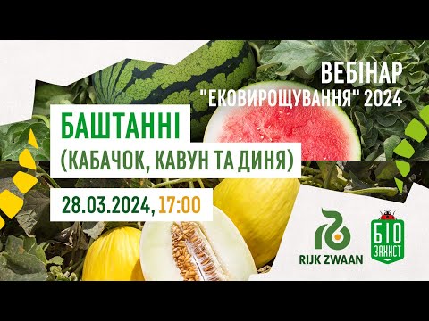 Видео: Бахчові культури та елементи технології | ЕкоВирощування2024 | Webinar