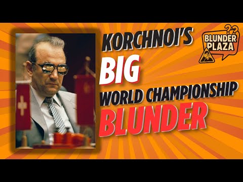 Видео: Большая ошибка Корчного на чемпионате мира | Blunder Plaza
