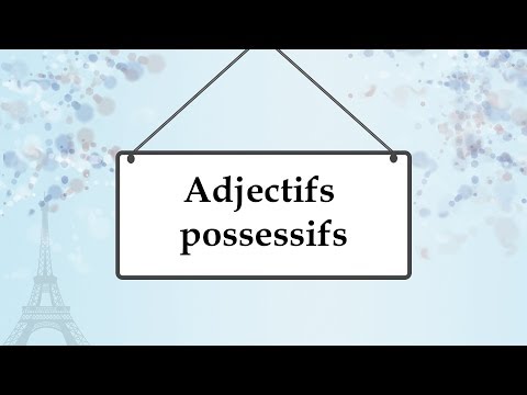 Видео: Притяжательные прилагательные во французском языке; adjectfs possessifs