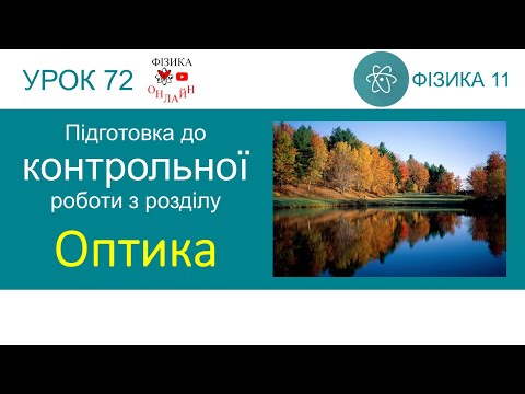 Видео: Фізика 11. Підготовка до контрольної роботи  з розділу «Оптика»