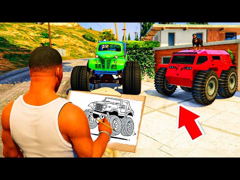 Видео: ФРАНКЛИН СУРЕТ САЛЫП МОНСТР КӨЛІКТЕР ШЫҒАРДЫ (GTA V)