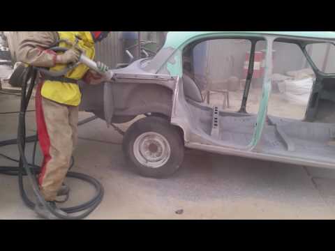 Видео: # Пескоструйная очистка Волги  ГаЗ 21