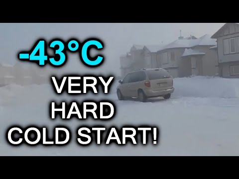 Видео: VERY HARD COLD STARTS compilation. Down to -43*C! Холодный запуск в мороз -43. S4E32