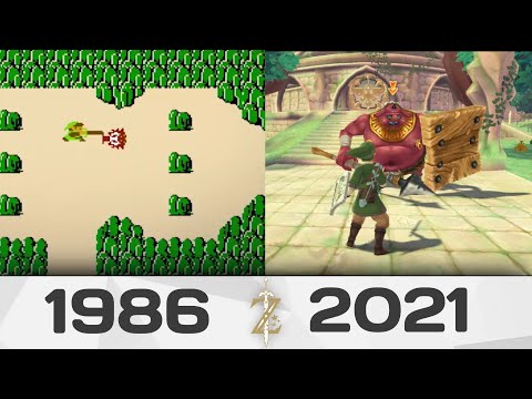 Видео: ЭВОЛЮЦИЯ ИГР THE LEGEND OF ZELDA, СТАНОВЛЕНИЕ СЕРИИ 1986 - 2021