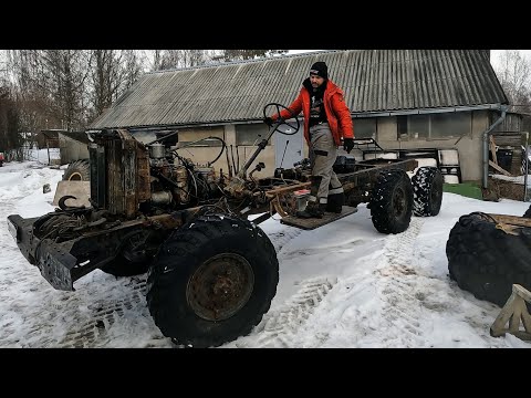 Видео: Строим самый проходимый ЗИЛ-157 на ОГРОМНЫХ колесах! Делаем гидроусилитель руля!