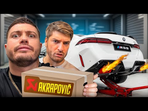 Видео: ПОСТАВИЛИ АКРАПОВИЧ НА BMW M5 G90 ЗА 1 100 000 ₽😈