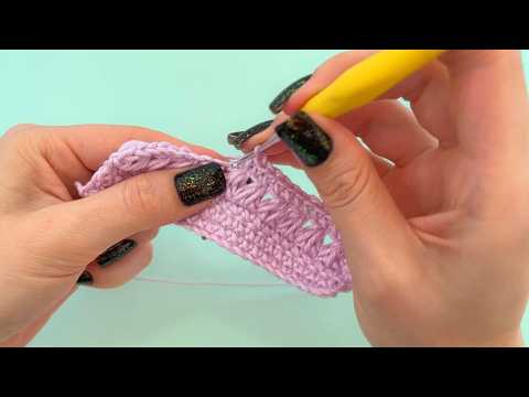 Видео: очень простое вязание крючком узора ЛАВАНДА