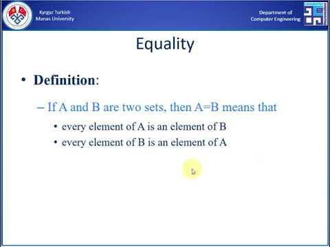 Видео: BIL275 2 Апта (2 видео): Көптүктөрун кубаттулугу, теңдиги жана ирээттелген көптүктөр
