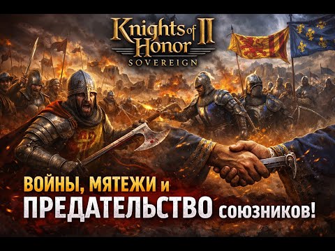 Видео: Knights of Honor II: Sovereign — Войны, мятежи и предательство ⚔️