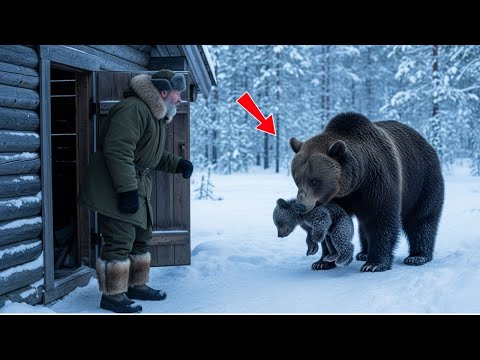 Видео: Плачущая медведица принесла умирающего детёныша к человеку. То, что он сделал — невероятно!