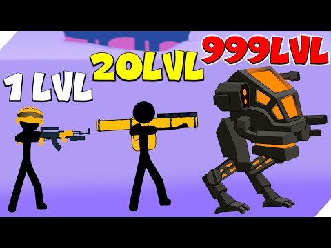 Видео: НОВАЯ ИГРА СТИКМЕНОВ! МАКСИМАЛЬНЫЙ УРОВЕНЬ! Stickman World War