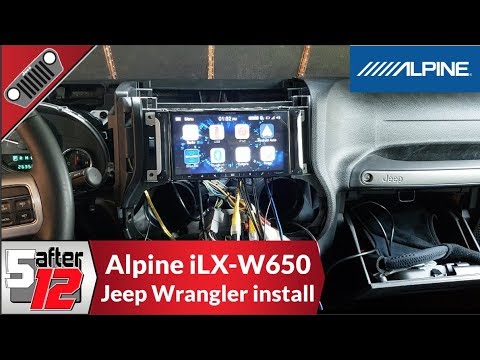 Видео: Установка Alpine iLX-W650 в Jeep Wrangler 2016 года