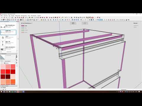 Видео: Создание кухонного модуля в sketchup с помощью плагина ABF Solutions.