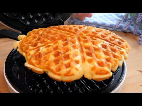 Видео: Сочные яблочные 🍎 вафли за 5 минут! ЛУЧШИЙ рецепт ТОЛСТЫХ вафель!