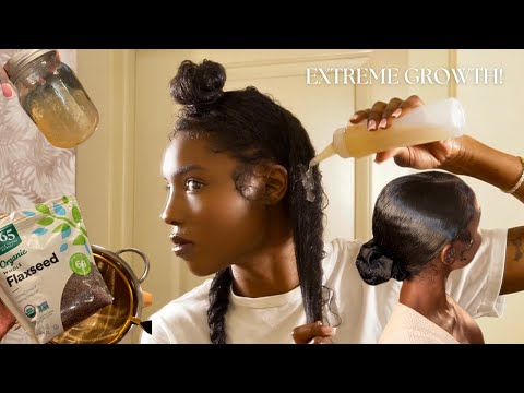 Видео: Гель с семенами льна: НЕВЕРОЯТНО быстрый рост волос! Самые блестящие волосы на свете!