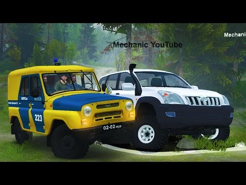 Видео: Погоня за Toyota Land Cruiser Prado - SpinTires