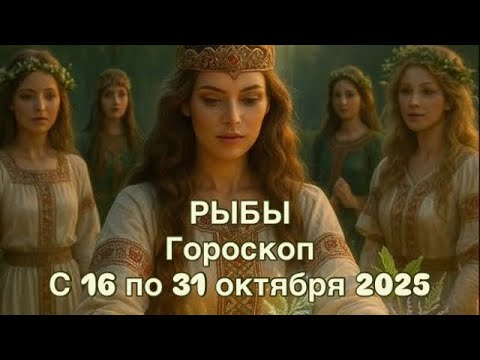 Видео: РЫБЫ  - С16 ПО 31 ОКТЯБРЯ  2025 | ВАЖНО! | НЕ ВАЖНО! | РЕЗУЛЬТАТ | ПРОГНОЗ ОТ NATALLIA  MARKOWSKA